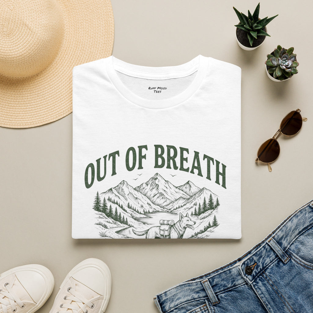 Out of Breath Hiking T-Shirt — Mountain Scenic Tee for Hikers & Outdoor Lovers