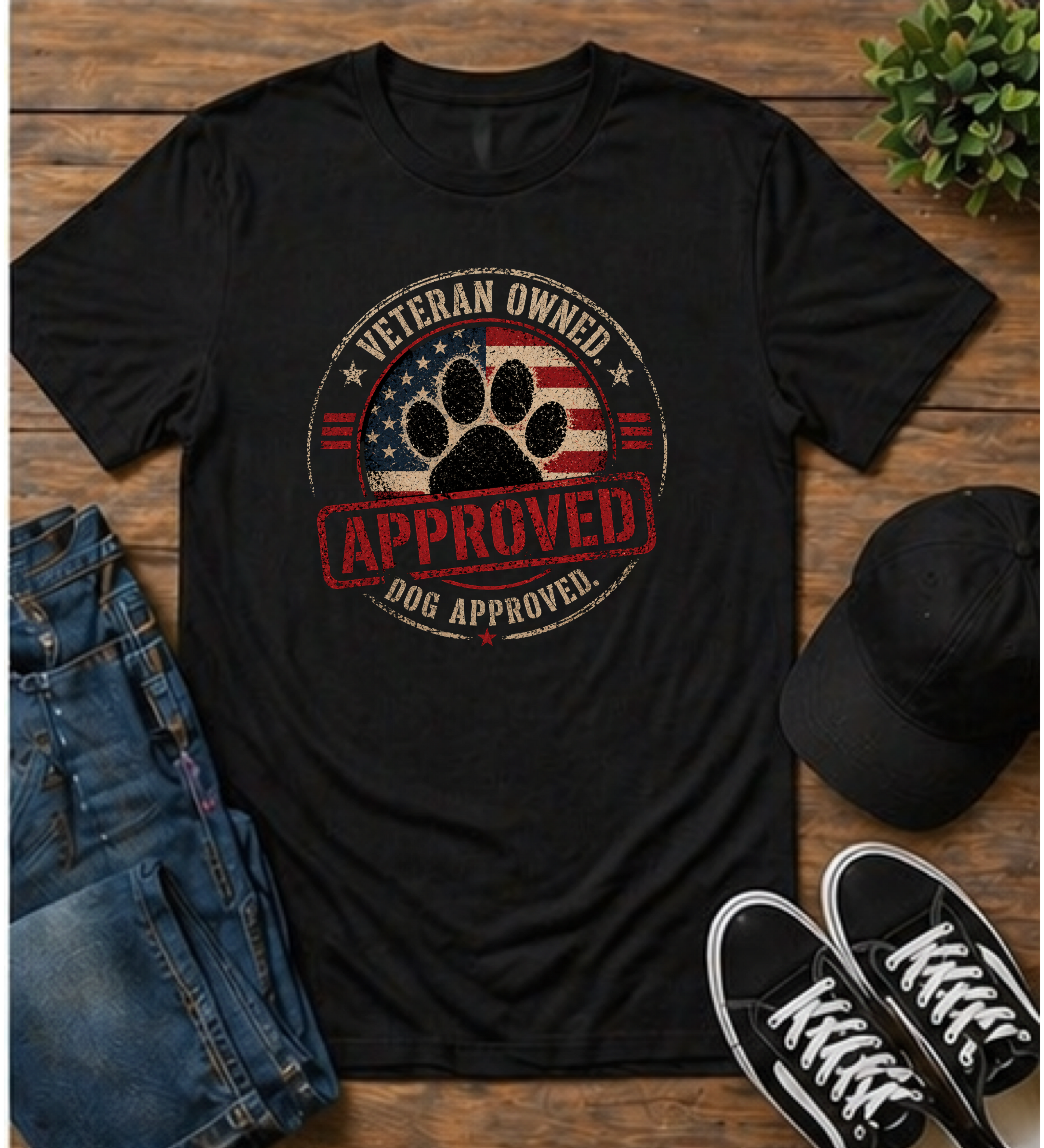 Veteran Owned - Dog Approved T-Shirt