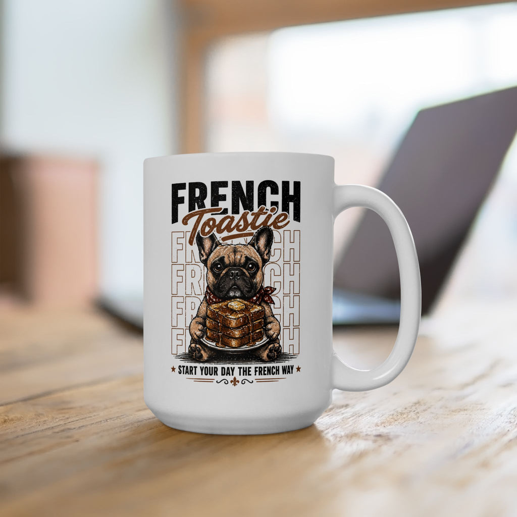 French Bulldog Ceramic Mug – "Frenchie" Cute Dog Coffee Tea Cup (11oz & 15oz)