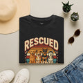 Rescued Is My Favorite Breed T-Shirt — Retro Rescue Dog Lover Tee