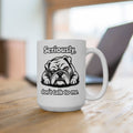 Funny Bulldog Coffee Mug - "Seriously... don’t talk to me." Ceramic Mug 15 oz
