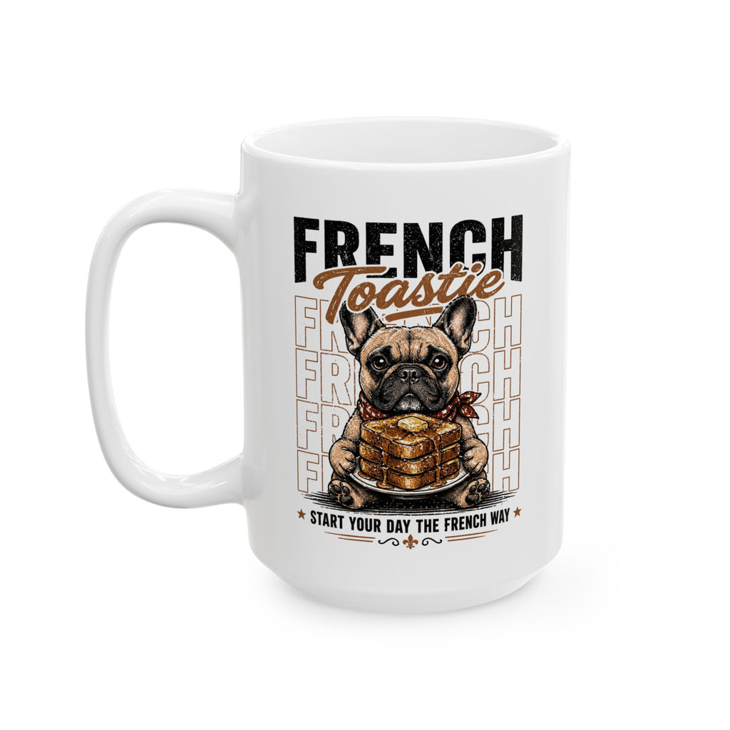 French Bulldog Ceramic Mug – "Frenchie" Cute Dog Coffee Tea Cup (11oz & 15oz)
